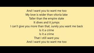 sade - is it a crime lyrics Resimi