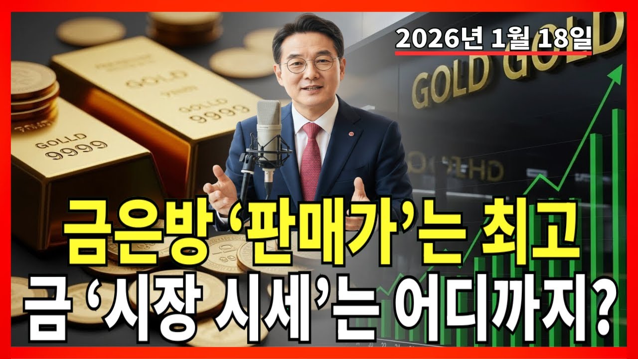 2026년 1월 18일 🇰🇷 오늘 한국 금가격: 금은방 판매가는 이미 고점인데… 오늘 금값은 어디까지 온 걸까? 자세히 설명! |금가격 |금투자 |경제분석
