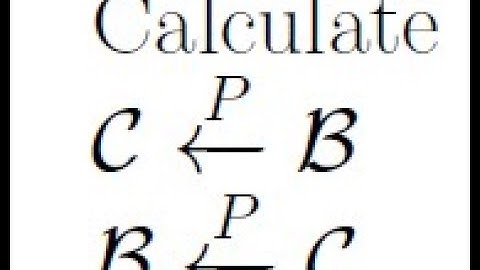 Linear Algebra: Finding change-of-coordinates matrices
