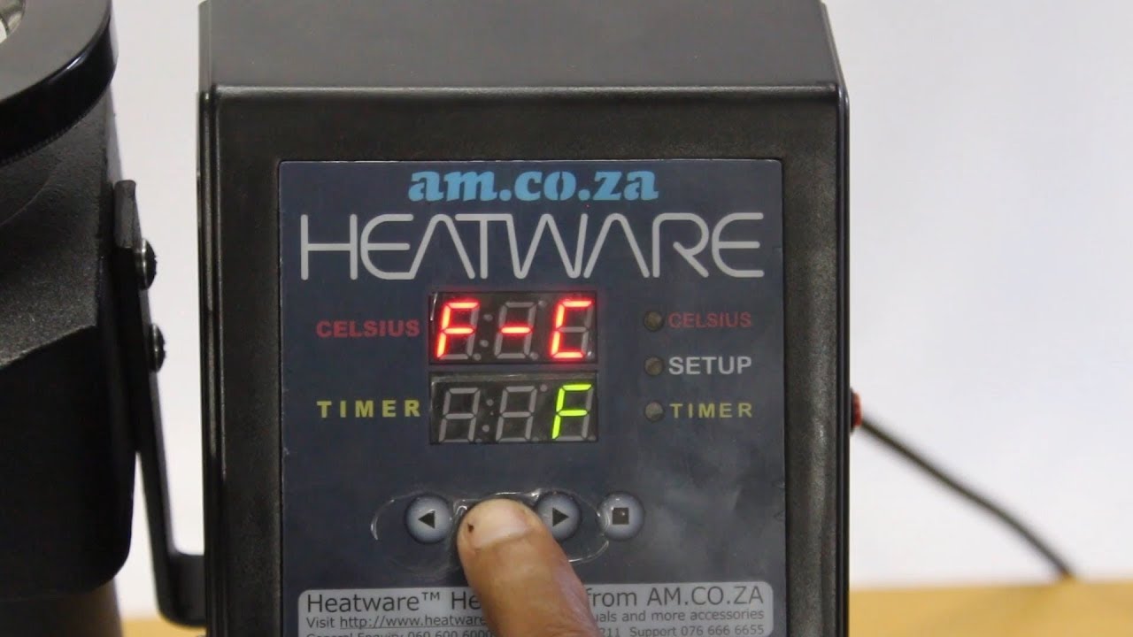 How to set the Temperature & Timer on the Vevor Heat Press 15x15 8