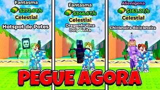 COMO PEGAR OS MELHORES BRAINROTS CELESTIAIS NO CHUTE UM BLOCO DA SORTE