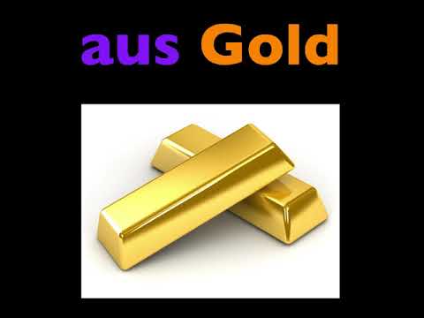 Let's Learn German! Lesson 70: made of  glass, cotton, wood, gold, silver, silk and leather
