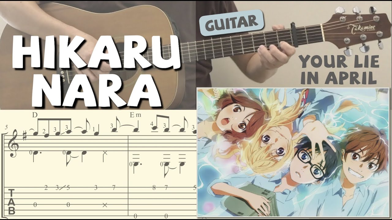 Hikaru Nara-Your Lie in April OP Stave Preview 1-Free Piano Sheet Music &  Piano Chords