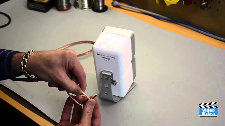 How to attach cables to Cambridge Minx Speakers