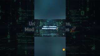 Python Programming Unit 4: Poora Overview in 60 Secs! 🚀 #python #shorts #youtubeshorts
