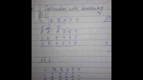 Class 4 Maths Chapter 5 Subtraction  (part 2)