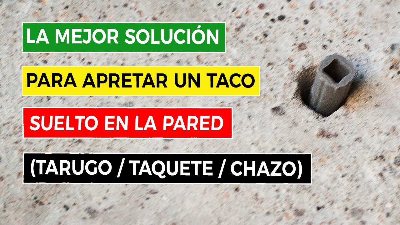 Cómo Apretar un Taco Suelto en la Pared 🧰 YouTube