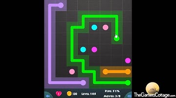 Flow Game Level - 405 [8x8] Mania Connect the Dots