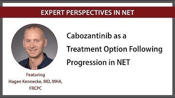 Cabozantinib as a Treatment Option Following Progression in NET