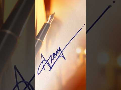 Azam Name Signature Shorts Youtubeshorts Calligraphy Viral Signature Styelisname 