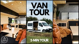 5 min VAN TOUR of our Budget Off Grid Camper Conversion