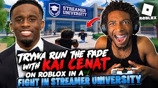 Tryna run the fade with Kai Cenat on Roblox in a Fight In Streamer University