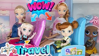 Full Movie - Frozen Toddlers Travelling with Mom / Junior Toddlers Fun Plane Adventures