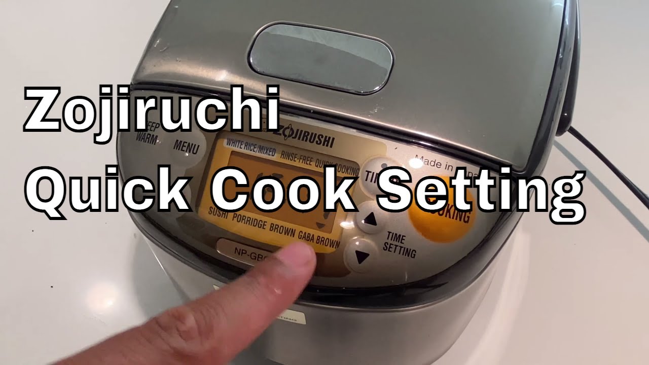 Zojirushi rice cooker - Making Quick Rice 