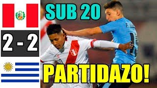 PERÚ VS URUGUAY 2-2 SUB 20 |RESUMEN Y GOLES DEL PARTIDO |GOLAZO DE CHRISTOPHER OLIVARES