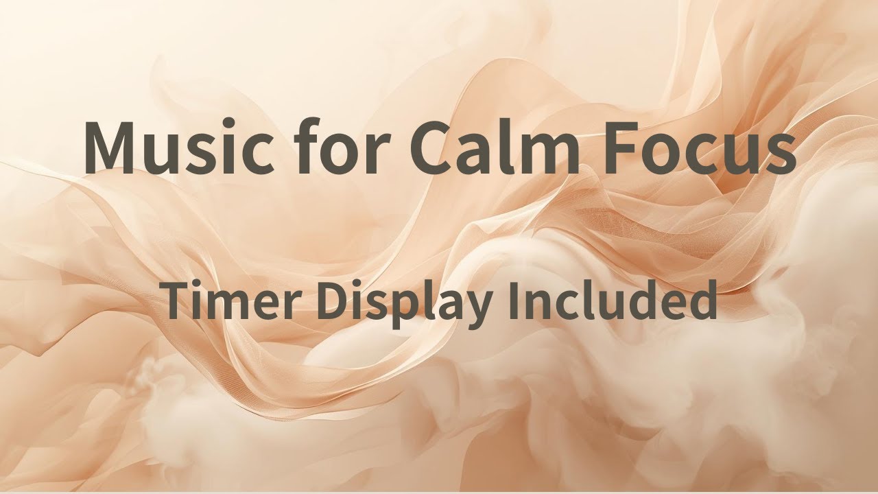 Natural White | Pomodoro Timer 25/5 | Calm Focus Music | Deep Work Session