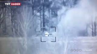 Ukrayna Ordusu Rus Tankını Böyle Vurdu