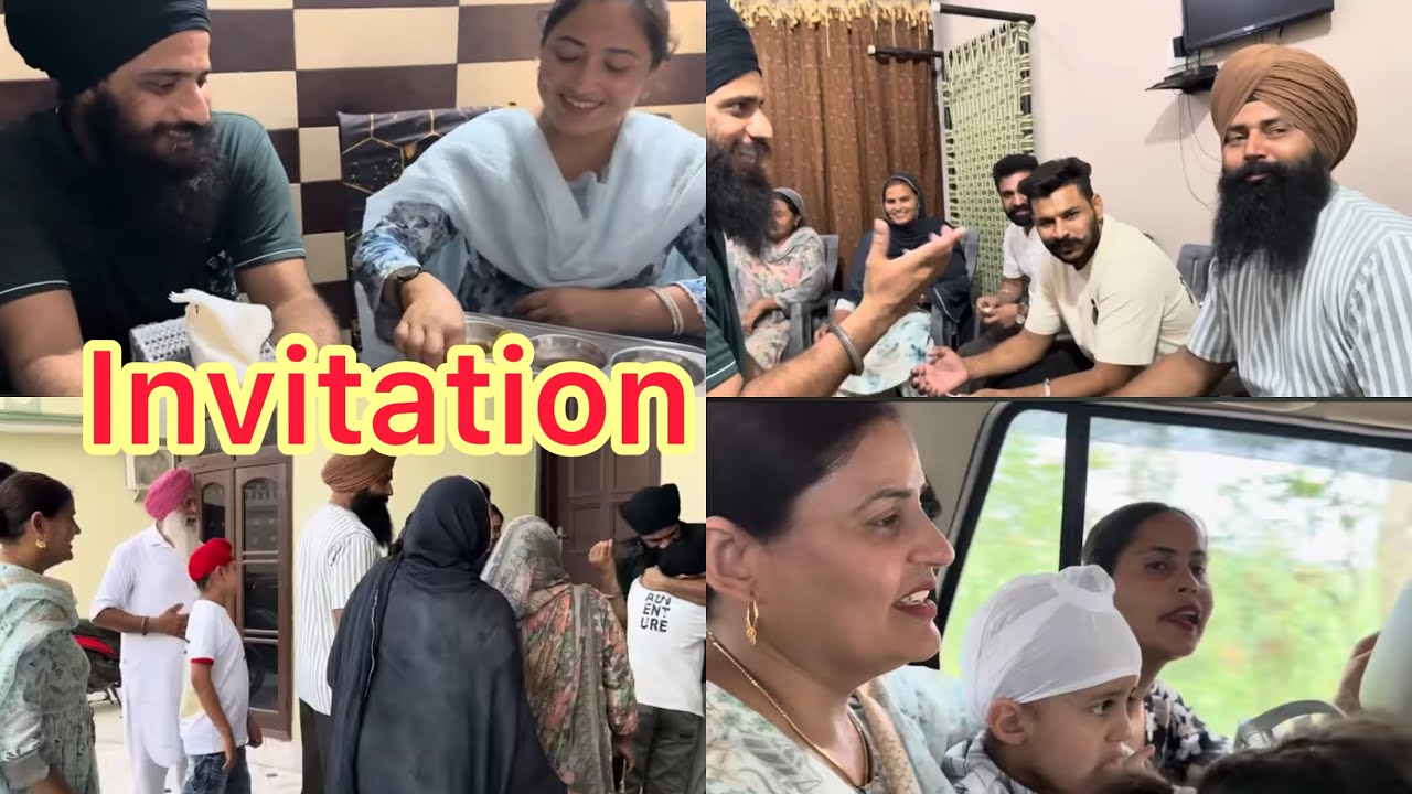 Sandeep de pekia wallo Ravinder didi nu invitation