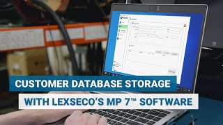 Lexseco™ MP 7™ Software: Customer Database Feature screenshot 5