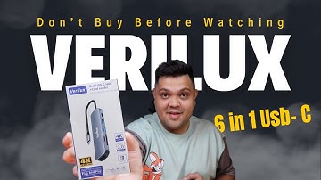 Verilux USB C Hub 6 in 1 Multiport Adapter For Macbook & Windows | Don