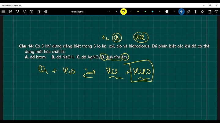 Bài tập chương halogen trong đề thi đại học