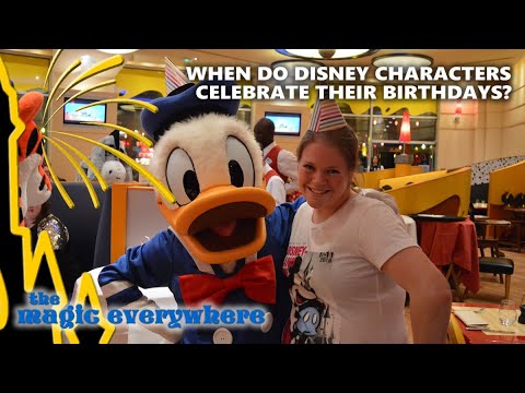 [4k] When do Disney Characters celebrate their birthday? Find out lots