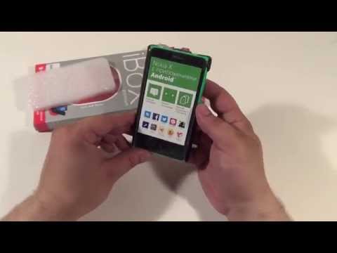 Чехол книжка для Nokia X Черный iBox Premium обзор