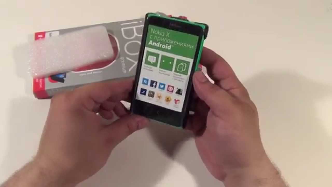 Чехол книжка для Nokia X Черный iBox Premium обзор - YouTube