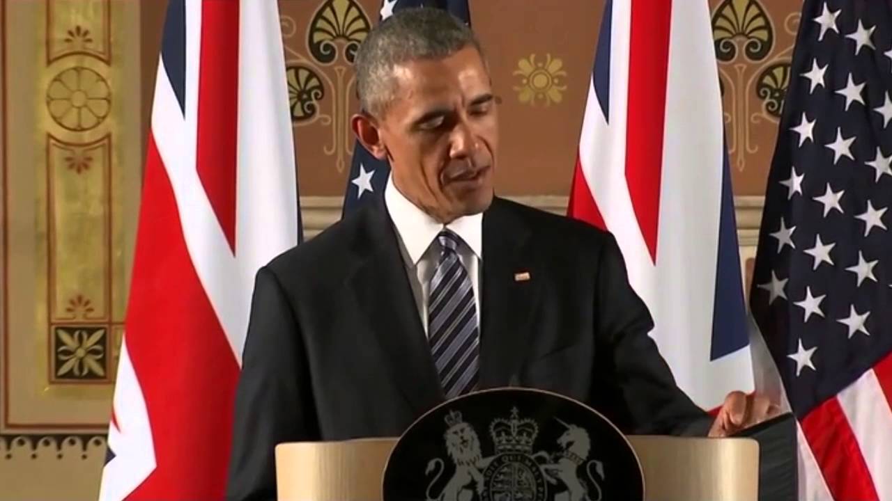 Obama & Cameron EU Conference - Friends 