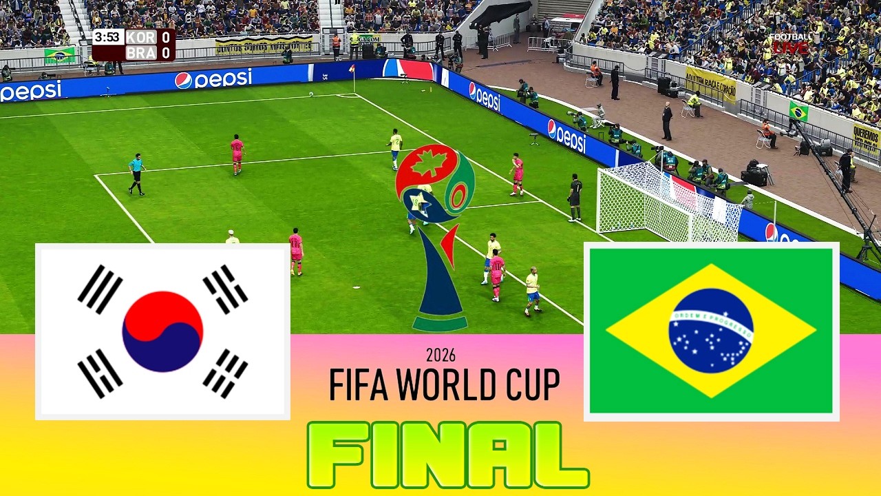 SOUTH KOREA vs BRAZIL - Final FIFA World Cup 2026  Full Match All Goals  Football Match