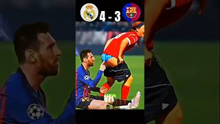 Barcelona vs Real Madrid 🔥 CR7 vs Messi – Legendary El Clásico Battle! 🐐#ronaldo #messi