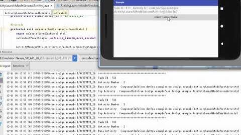 android activity singletask launch mode example