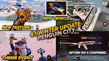 4.1 WINTER ❄️ PENGUIN CITY THEME MODE IS HERE ! 4.1 UPDATE BGMI/PUBG