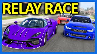 BeamNG Online : The Relay Race!!