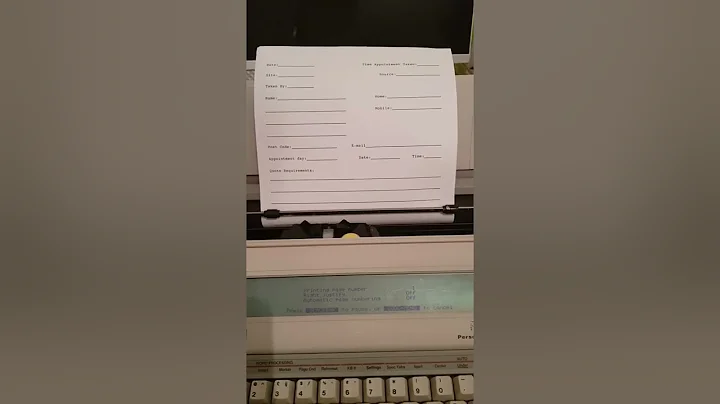 Smith-Corona PWP 1000 Typing a Saved Document