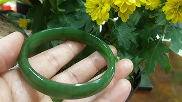 Phong Thủy Vòng Ngọc Bích Thiên Nhiên Nephrite Jade Size 55mm |Linh Khí Đất Việt 0903996911