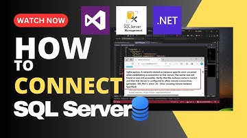 How to Connect SQL Server in ASP.NET Project | ASP.NET Database Connection Common Error | Dotnet