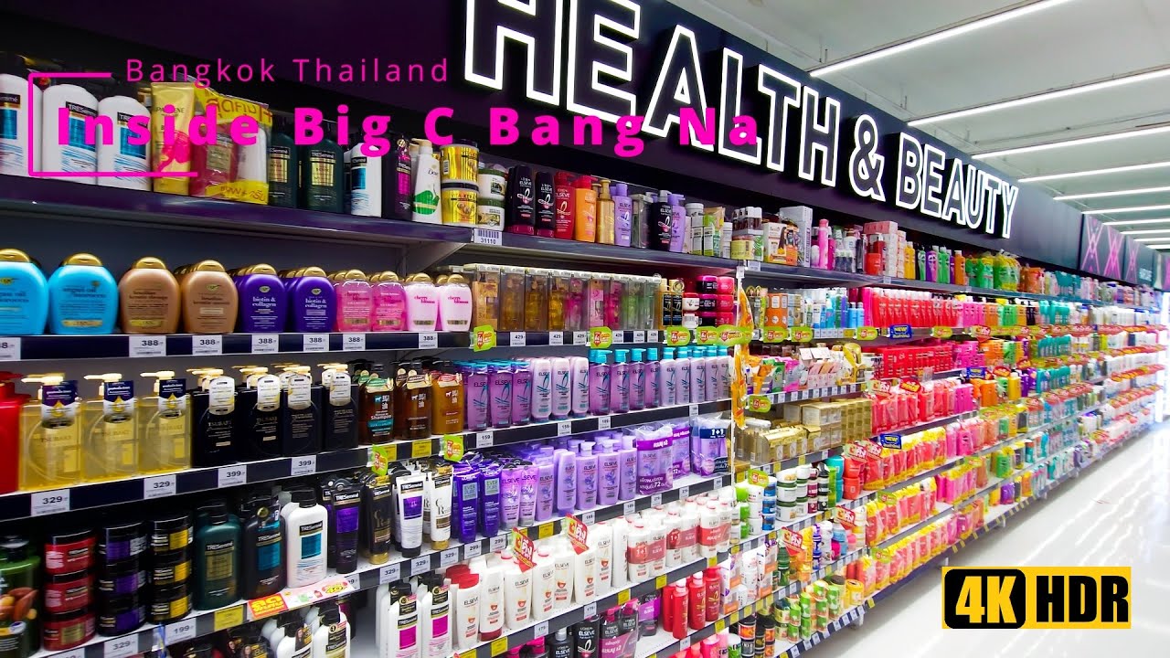 Inside Big C Bang Na  - Thai Supermarket Tour Part 2 🇹🇭 | Bangkok || 4K HDR ||