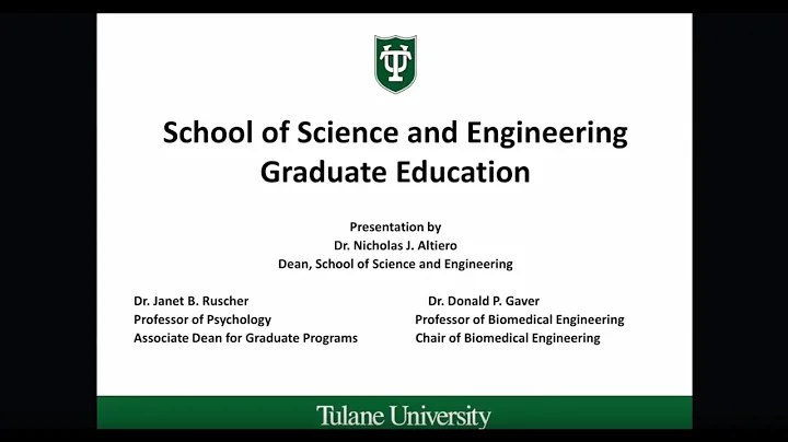 School of Science and Engineering: Graduate Education