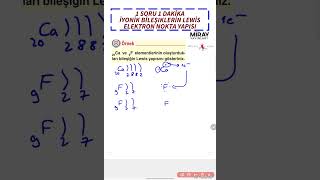 Kimya Tyt 1 Soru 1 Daki̇ka İyonik Yapılı Bileşiklerin Lewis Elektron Nokta Yapısı