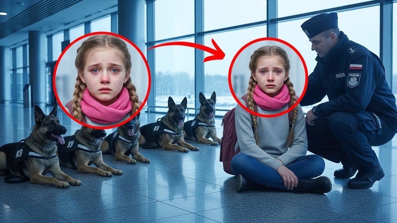 Płakała i trzymała torbę – kiedy ochrona lotniska nakazała psom się zatrzymać