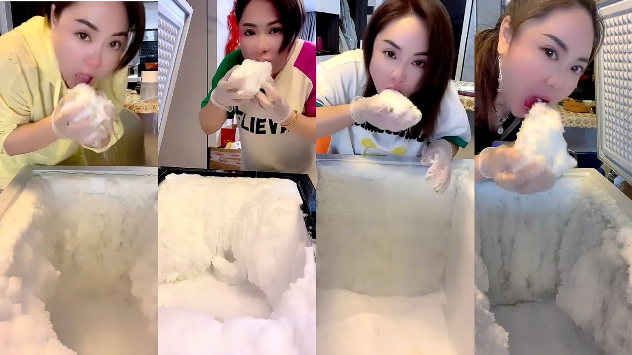 ASMR her ice eating only bites part 11