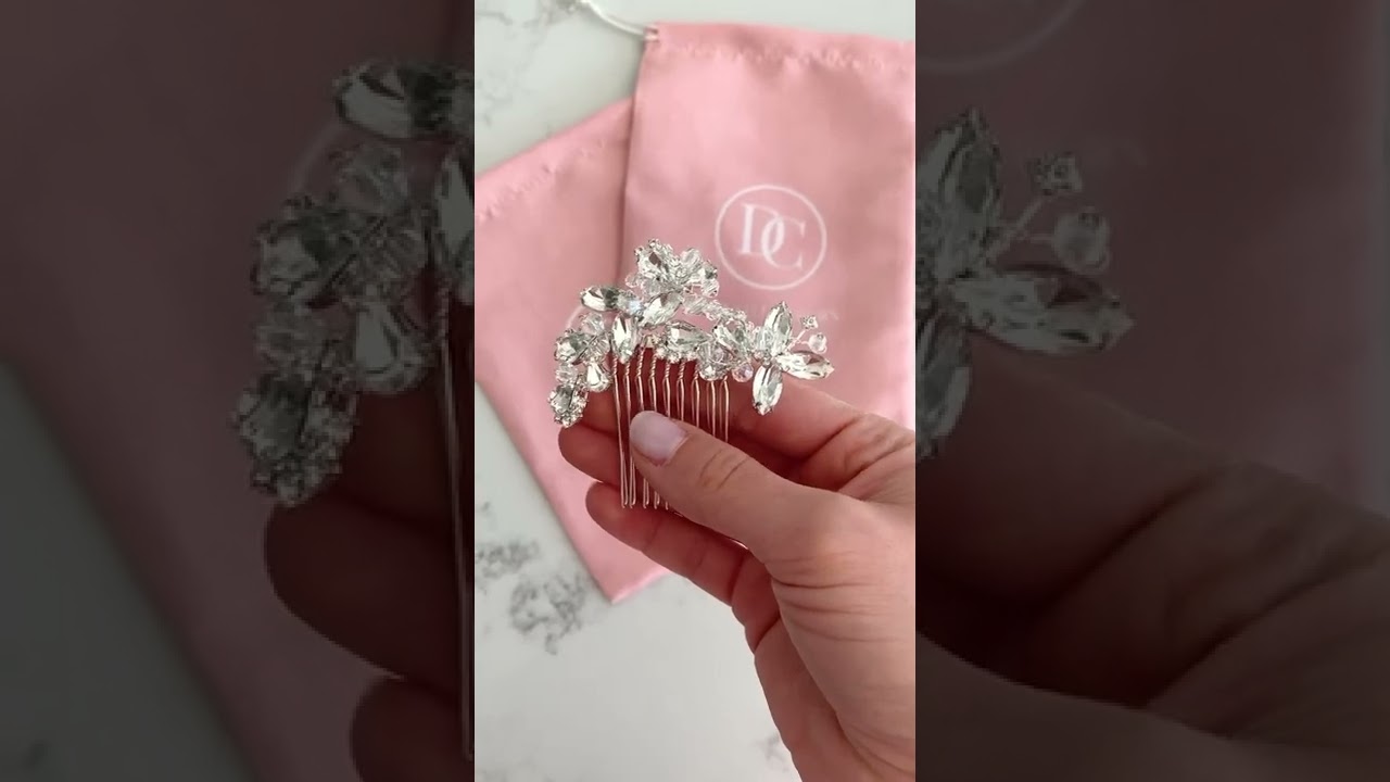 Watch this Bridal Comb Sparkle