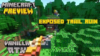 Exposed Trail Ruin! Seed: 109235429672123840 Location: -728, 93, -913 Minecraft Preview - 1.19.80.24