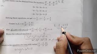 Reduce the second degree equation into standard form
