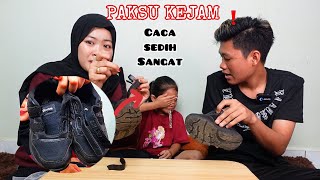 PRANK ❗️PAKSU ROSAKAN KASUT SEKOLAH CACA SATU-SATUNYA 😨‼️