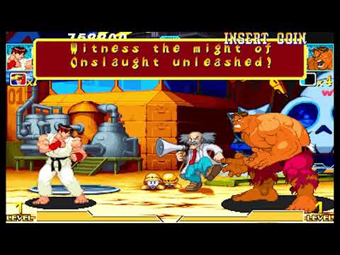 Marvel vs Capcom 1 ( Arcade ) -  Chun-li / Ryu Playthrough ( July 5, 2024 )