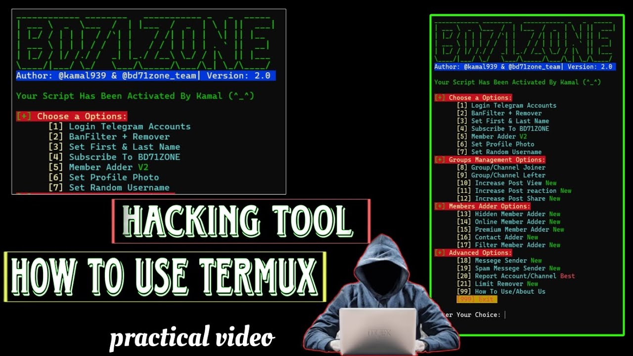Telegram New Mamber Adding Script Using Termux || not ban teligram acount || deveshedits ||