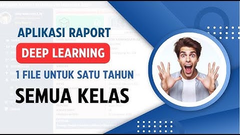 APLIKASI RAPOR KURIKULUM MERDEKA MODEL DEEP LEARNING 2025