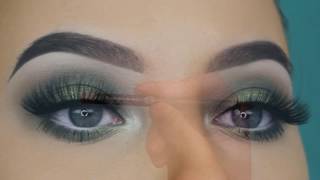 Olive Green Halo Eye Makeup Tutorial